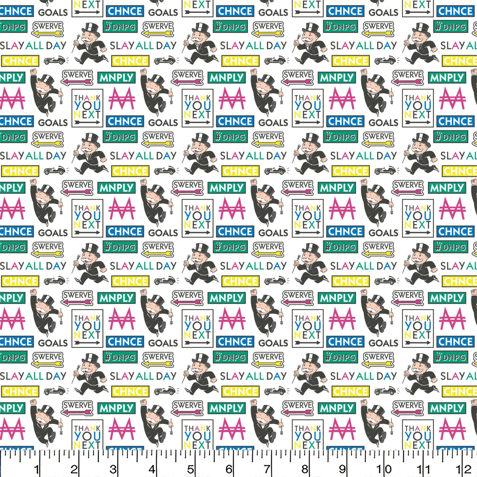 Camelot® Fabrics Monopoly® Block Icons Cotton Fabric